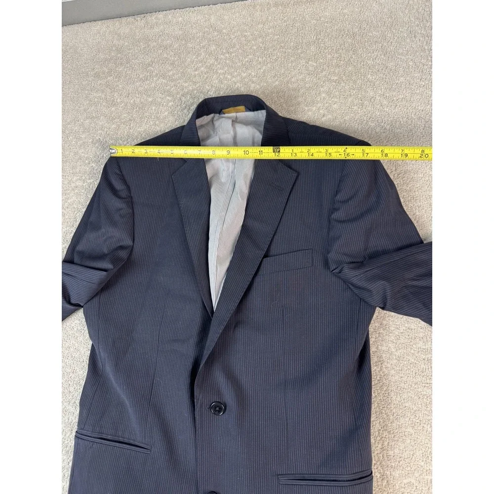 Brooks Brothers Blazer Mens 40 Regular Navy Pinstripe Explorer Regent Fit Jacket
